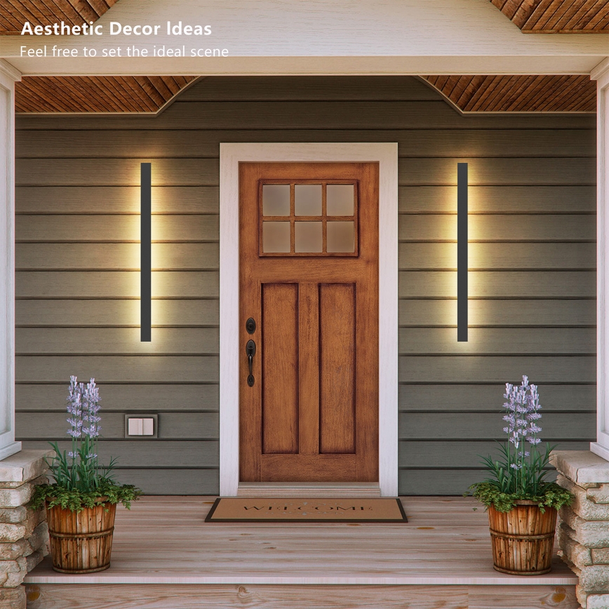 Brilagi - LED zewnętrzny kinkiet LINEAR LED/22W/230V 4000K IP65 100 cm antracyt CRI 90