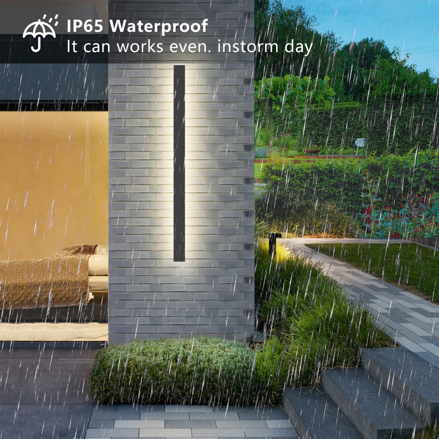 Brilagi - LED zewnętrzny kinkiet LINEAR LED/22W/230V 4000K IP65 100 cm antracyt CRI 90