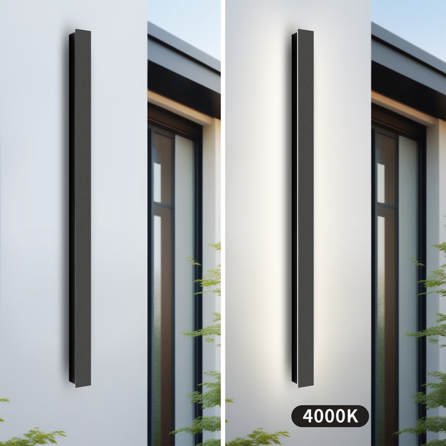 Brilagi - Zewnętrzny kinkiet LED LINEAR LED/22W/230V 4000K IP65 100 cm czarny CRI 90