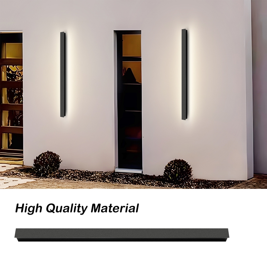 Brilagi - Zewnętrzny kinkiet LED LINEAR LED/22W/230V 4000K IP65 100 cm czarny CRI 90