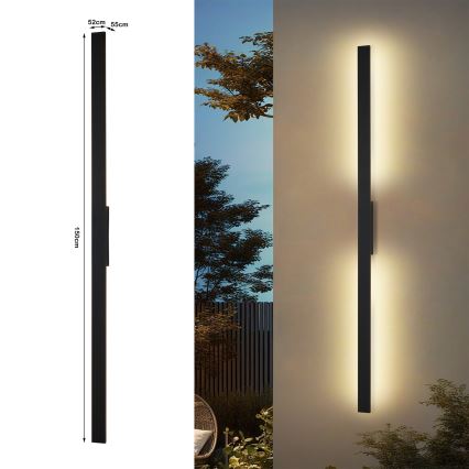 BRILAGI - LUNA Kinkiet zewnętrzny LED 30W/230V 4000K IP65 150 cm czarny CRI 90