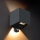 Brilagi - Zewnętrzna oprawa ścienna LED z czujnikiem CUBE LED/6W/230V antracyt IP65
