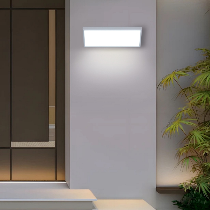 Brilagi - LED zewnętrzny kinkiet z czujnikiem TRIANGLE LED/42W/230V biały IP65