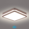 Brilagi - Zewnętrzna oprawa sufitowa LED z czujnikiem BENE LED/24W/230V 26x26 cm brązowa IP54
