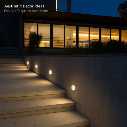 Brilagi - Zewnętrzna oprawa wpuszczana STAIRDOT LED/2W/230V, biała, IP65, okrągła