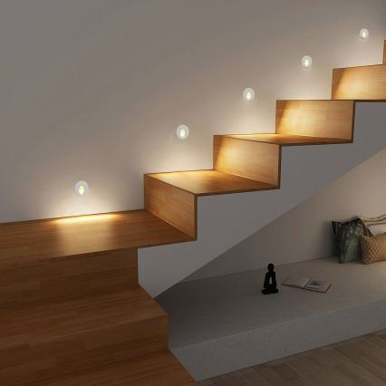 Brilagi - Zewnętrzna oprawa wpuszczana STAIRDOT LED/2W/230V, biała, IP65, okrągła