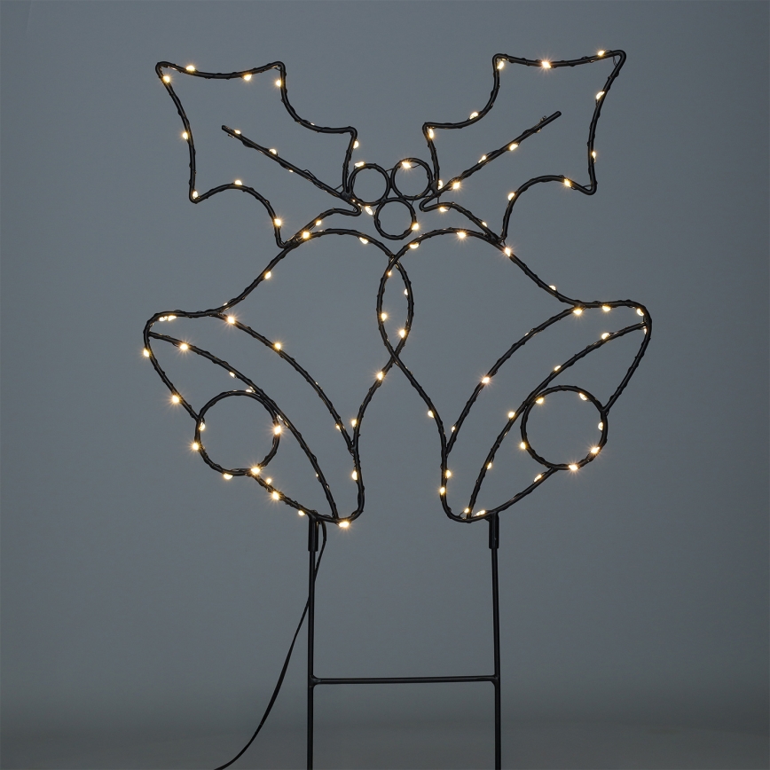 Brilagi - Zewnętrzna świąteczna dekoracja LED LED/3xAA IP44 55x32 cm dzwoneczki