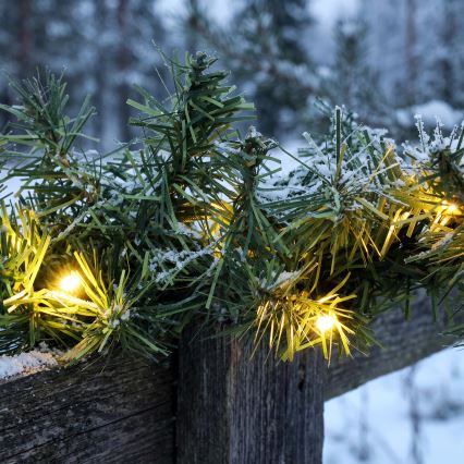 BRILAGI - Zewnętrzna świąteczna girlanda LED, zasilanie 3xAA, długość 300 cm, IP44