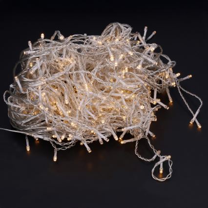 Brilagi - zewnętrzne lampki świąteczne 400 diod LED/8 funkcji 23m IP44 ciepła biel