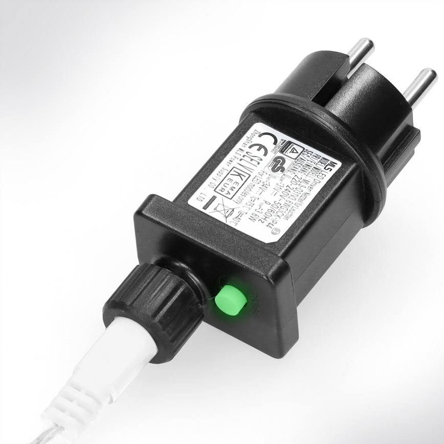 Brilagi - zewnętrzne lampki świąteczne 400 diod LED/8 funkcji 23m IP44 ciepła biel