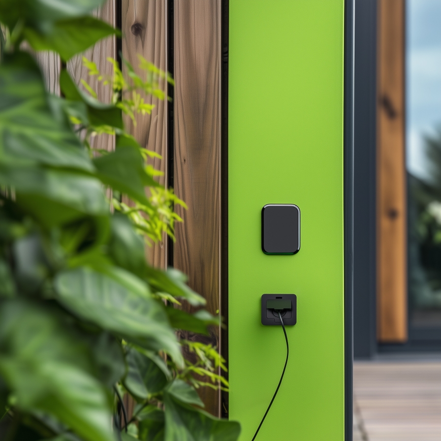 Brilagi - Zewnętrzne wpuszczane gniazdo podłogowe IP55, czarne, prostokątne