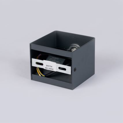 Brilagi - Zewnętrzny kinkiet DONNANI LED/5W/230V 10 cm antracyt IP44