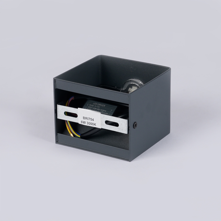 Brilagi - Zewnętrzny kinkiet DONNANI LED/5W/230V 10 cm antracyt IP44