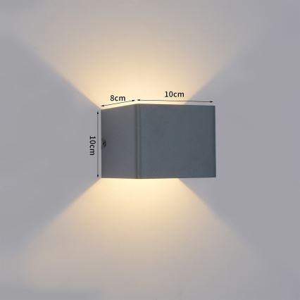 Brilagi - Zewnętrzny kinkiet DONNANI LED/5W/230V 10 cm antracyt IP44