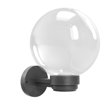 Brilagi - Zewnętrzny kinkiet HARBOR 1xE27/40W/230V IP33 antracyt/przezroczyste szkło