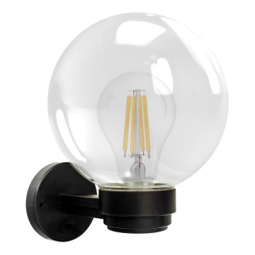 Brilagi - Zewnętrzny kinkiet HARBOR 1xE27/40W/230V IP33 czarny/przezroczysty