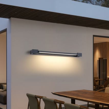 Brilagi - Zewnętrzny kinkiet LED AQUA LINE 24W/230V 90 cm IP44 antracyt CRI 90
