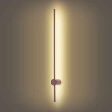 Brilagi - Zewnętrzny kinkiet LED AURA LED/20W/230V 3000K IP54 97 cm brązowy CRI 90