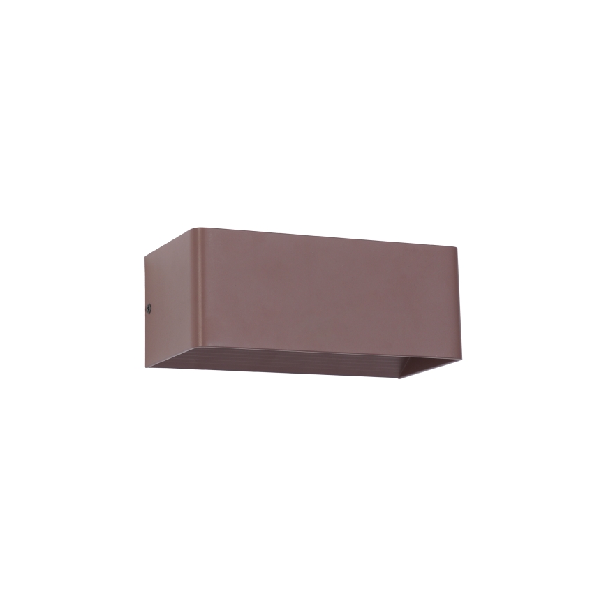 BRILAGI - Zewnętrzny kinkiet LED DONNANI, 7W/230V, 20 cm, brązowy, IP44