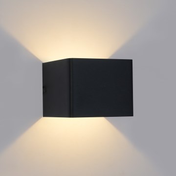 Brilagi - Zewnętrzny kinkiet LED DONNANI LED/5W/230V 10 cm czarny IP44