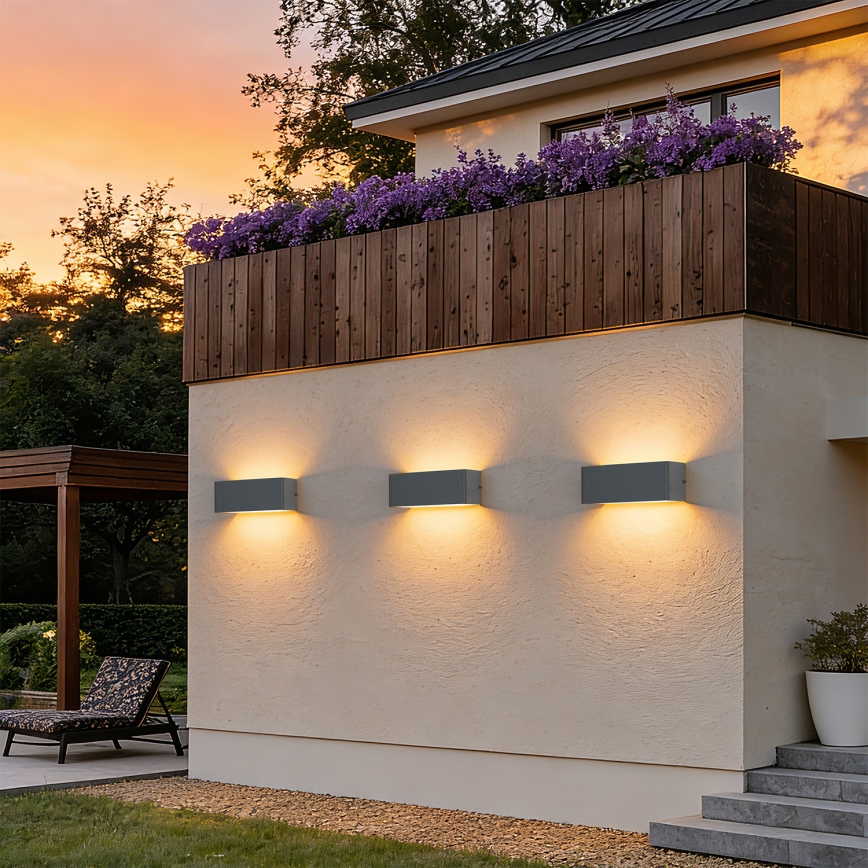 Brilagi - zewnętrzny kinkiet LED DONNANI LED/7W/230V 20 cm antracyt IP44