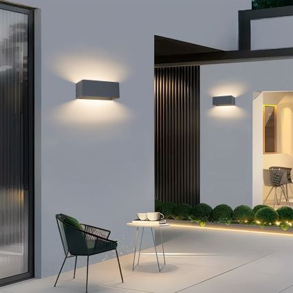 Brilagi - zewnętrzny kinkiet LED DONNANI LED/7W/230V 20 cm antracyt IP44