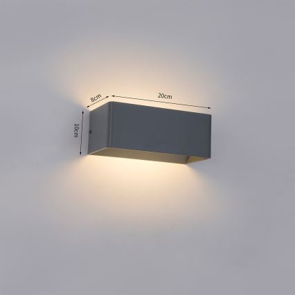 Brilagi - zewnętrzny kinkiet LED DONNANI LED/7W/230V 20 cm antracyt IP44