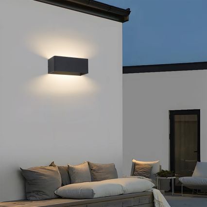 BRILAGI - Zewnętrzny kinkiet LED DONNANI LED/7W/230V 20 cm czarny IP44