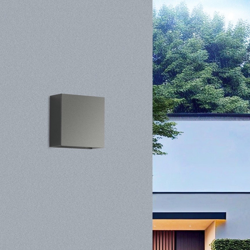 Brilagi - Zewnętrzny kinkiet LED DOUBLERAY LED/4W/230V antracyt IP65