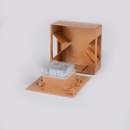 Brilagi - Zewnętrzny kinkiet LED DOUBLERAY LED/6W/230V dekor drewna IP54