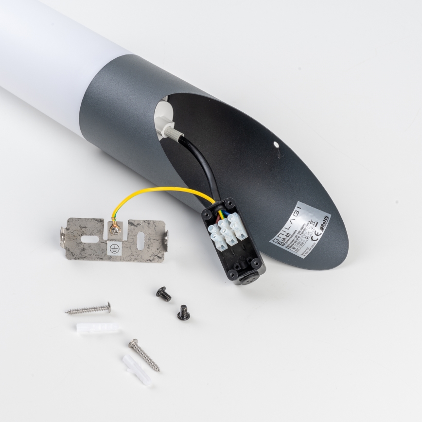 BRILAGI - zewnętrzny kinkiet LED ELIA 1xE27/7W/230V 4000K IP44 antracyt