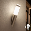 BRILAGI - Zewnętrzny kinkiet LED ELIA 1xE27/7W/230V 4000K IP44 matowy chrom