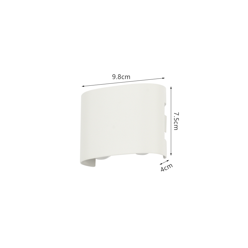 Brilagi - Zewnętrzny kinkiet LED FLAREBOX LED/4W/230V biały IP65