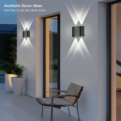 Brilagi - Zewnętrzny kinkiet LED FLAREBOX LED/4W/230V czarny IP65