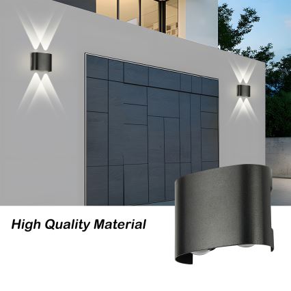Brilagi - Zewnętrzny kinkiet LED FLAREBOX LED/4W/230V czarny IP65