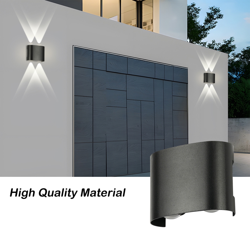 Brilagi - Zewnętrzny kinkiet LED FLAREBOX LED/4W/230V czarny IP65