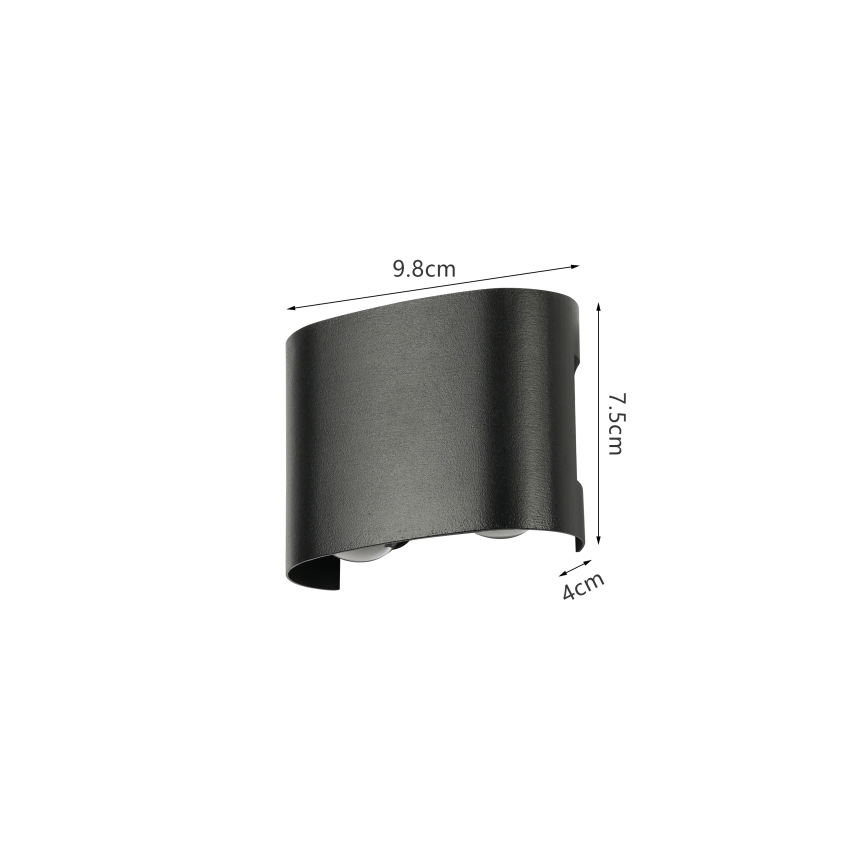 Brilagi - Zewnętrzny kinkiet LED FLAREBOX LED/4W/230V czarny IP65