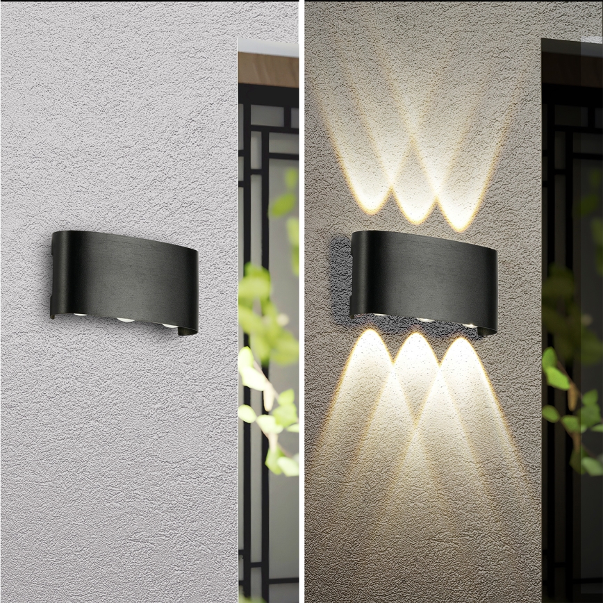 Brilagi - zewnętrzny kinkiet LED FLAREBOX LED/6W/230V czarny IP65
