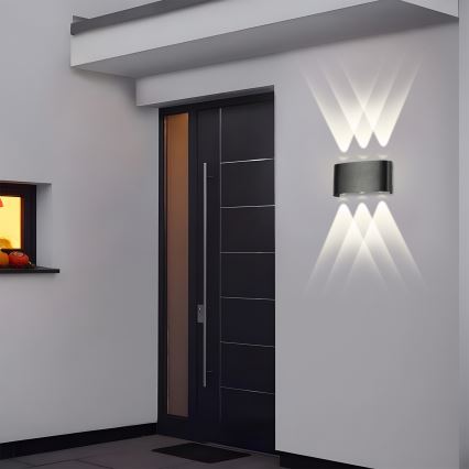 Brilagi - zewnętrzny kinkiet LED FLAREBOX LED/6W/230V czarny IP65