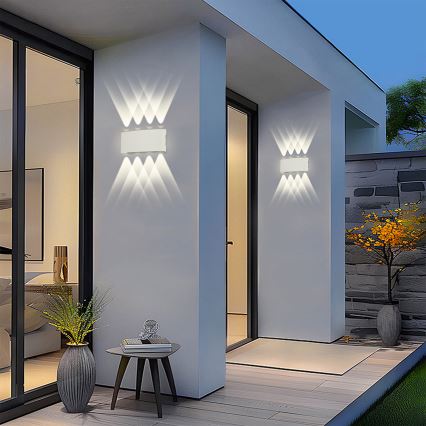 Brilagi - zewnętrzny kinkiet LED FLAREBOX LED/8W/230V, biały, IP65