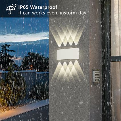 Brilagi - zewnętrzny kinkiet LED FLAREBOX LED/8W/230V, biały, IP65