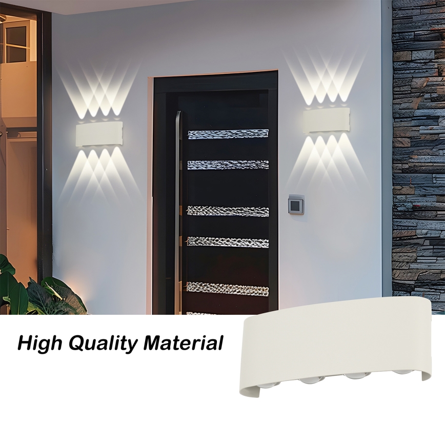 Brilagi - zewnętrzny kinkiet LED FLAREBOX LED/8W/230V, biały, IP65