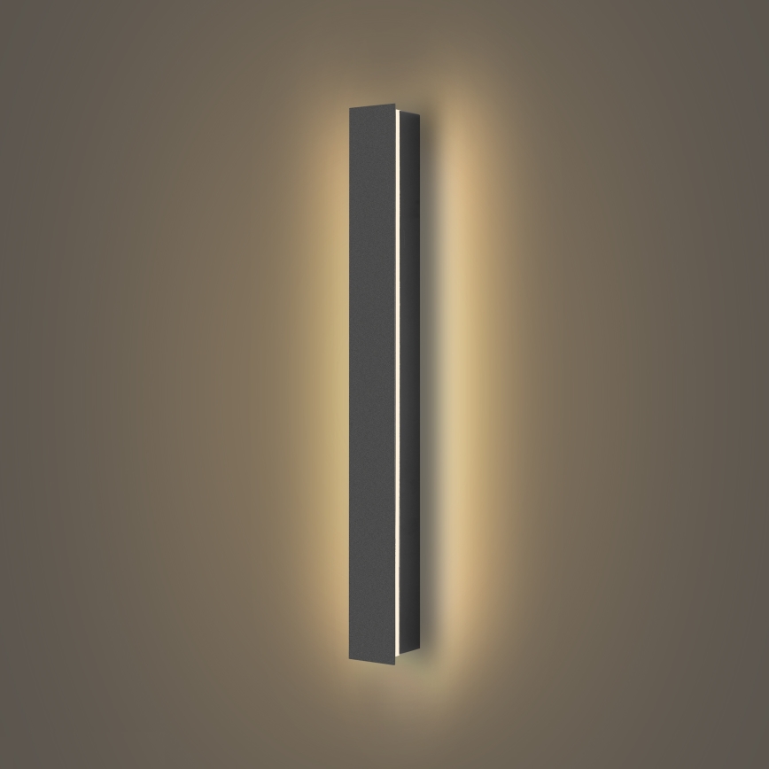 Brilagi - Zewnętrzny kinkiet LED LINEAR LED/12W/230V 3000K IP65 50 cm antracyt