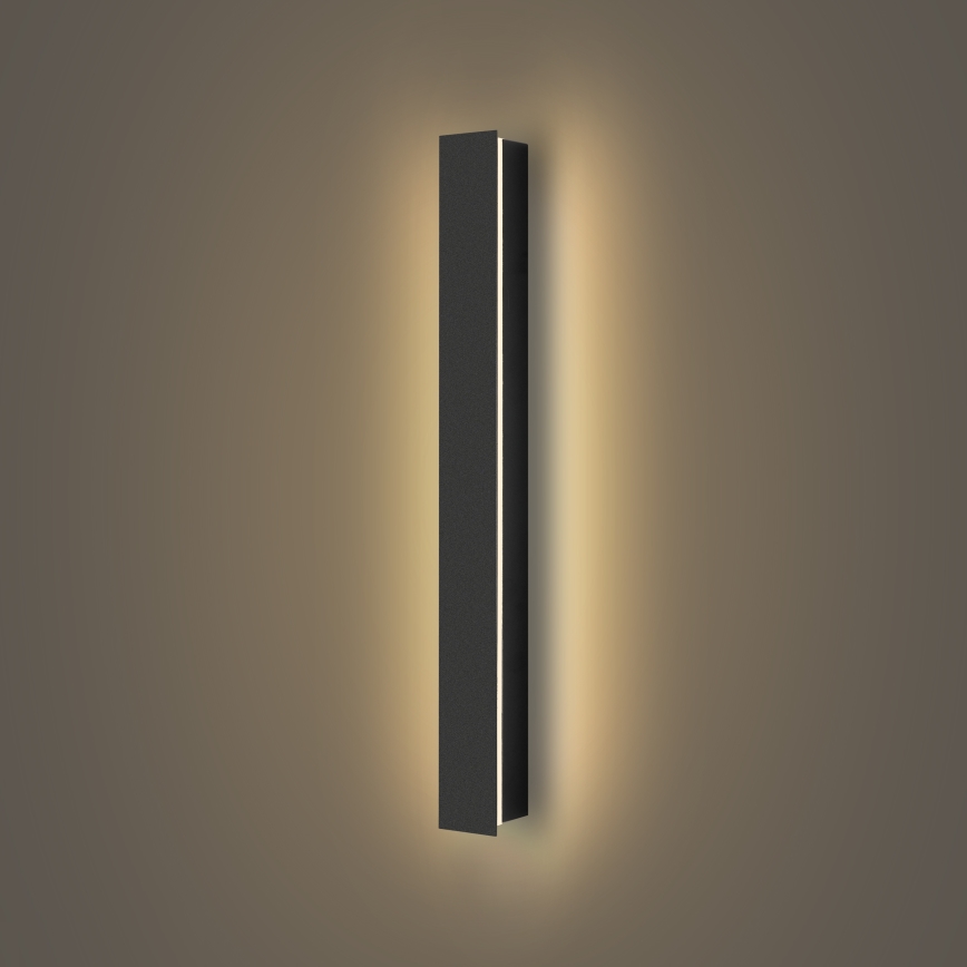 Brilagi - Zewnętrzny kinkiet LED LINEAR LED/12W/230V 3000K IP65 50 cm czarny