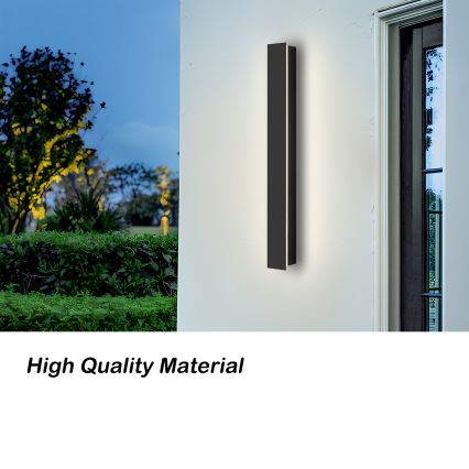 Brilagi - Kinkiet zewnętrzny LINEAR LED/12W/230V 3000K IP65 50 cm czarny CRI 90