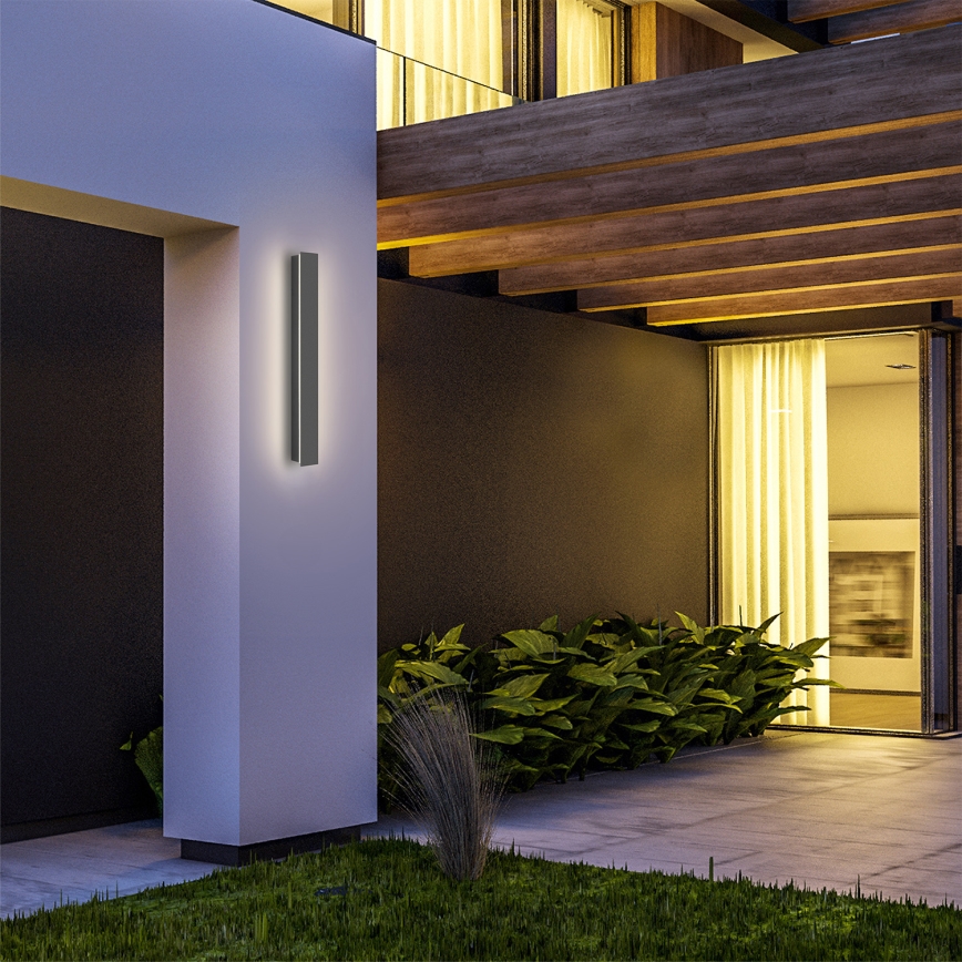 Brilagi - Kinkiet zewnętrzny LINEAR LED/12W/230V 4000K IP65 50 cm antracyt CRI 90