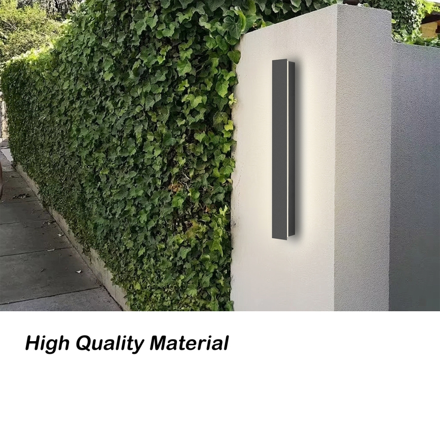 Brilagi - Kinkiet zewnętrzny LINEAR LED/12W/230V 4000K IP65 50 cm antracyt CRI 90