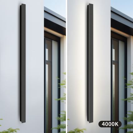 Brilagi - Kinkiet zewnętrzny LED LINEAR 32W/230V 4000K IP65 140 cm czarny CRI 90