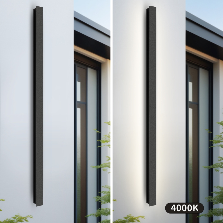 Brilagi - Kinkiet zewnętrzny LED LINEAR 32W/230V 4000K IP65 140 cm czarny CRI 90
