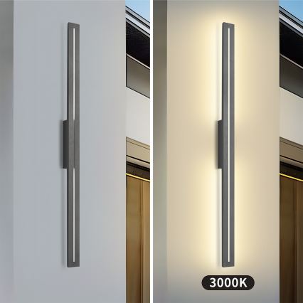 Brilagi - Kinkiet zewnętrzny LINEO LED/24W/230V 3000K IP65 100 cm antracyt CRI 90